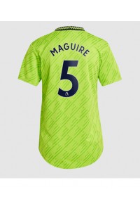 Fotbalové Dres Manchester United Harry Maguire #5 Dámské Třetí Oblečení 2022-23 Krátký Rukáv